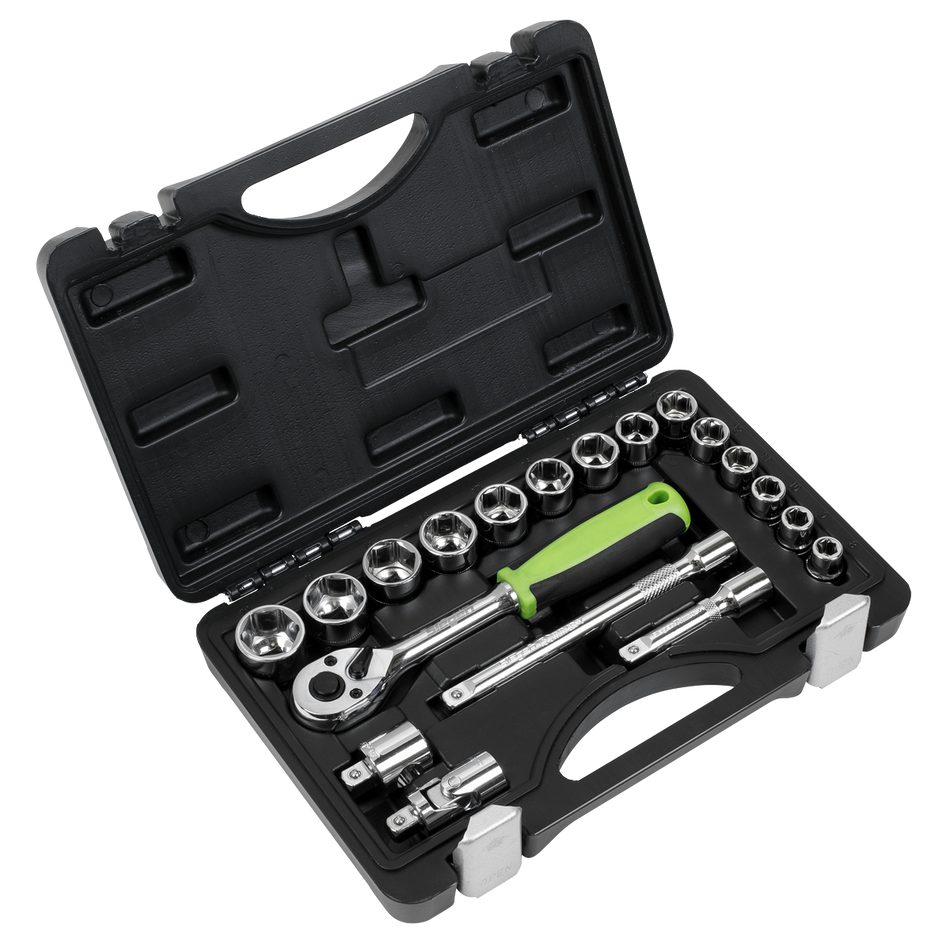 S01235 Siegen Socket Set 3/8"Sq Drive 19pc