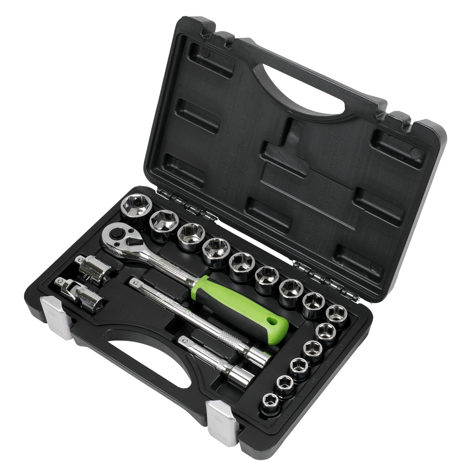 S01235 Siegen Socket Set 3/8"Sq Drive 19pc