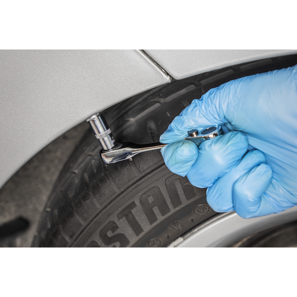 S01251 Siegen Micro Ratchet Bit Driver & Wrench 1/4"Hex x 1/4"Sq Drive