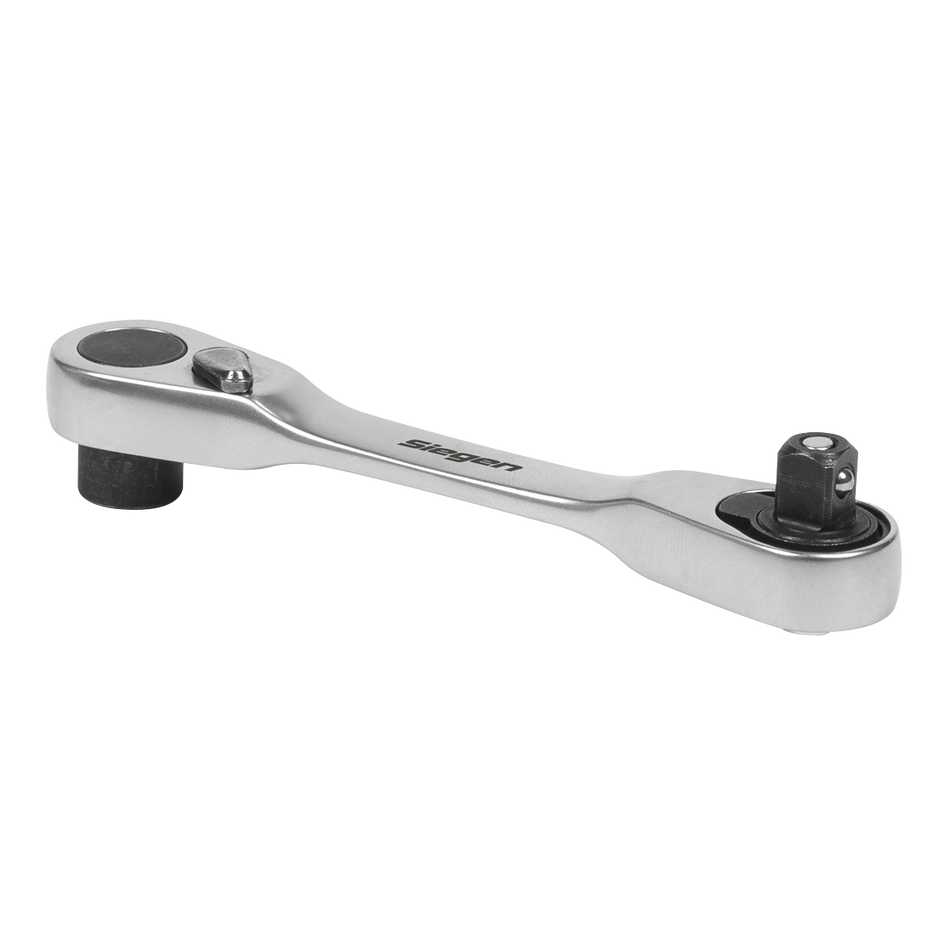 S01251 Siegen Micro Ratchet Bit Driver & Wrench 1/4"Hex x 1/4"Sq Drive