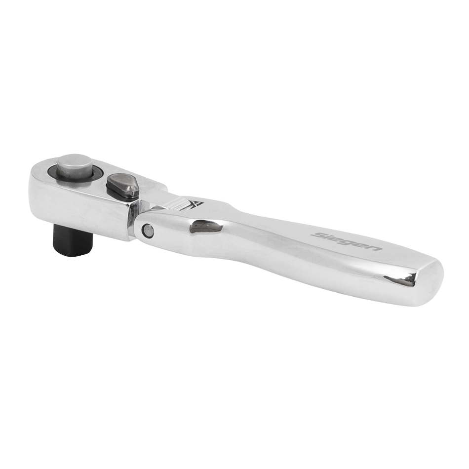 S01254 Siegen Micro Flexi-Head Ratchet Wrench 1/4"Sq Drive