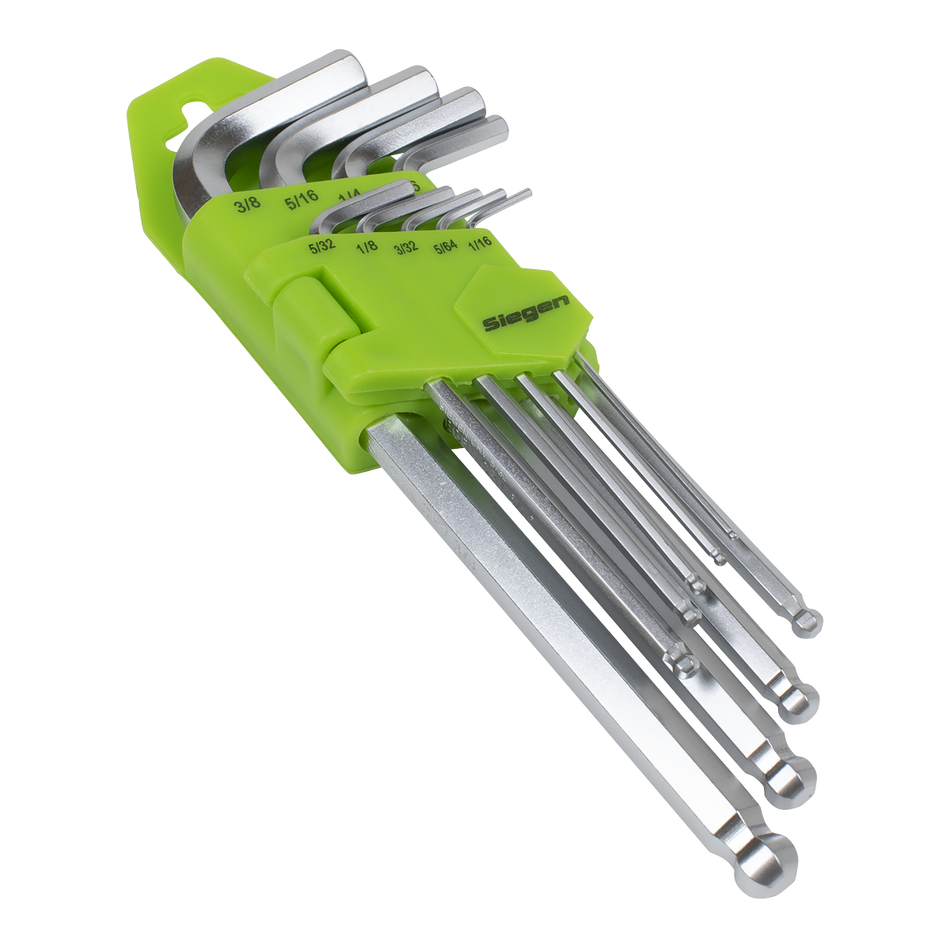 S01261 Siegen Imperial Long Ball-End Hex Key Set 9pc