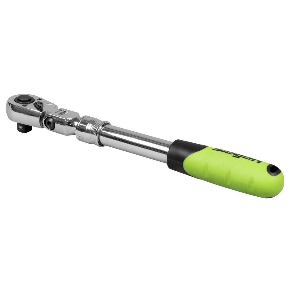 S01296 Siegen Extendable Flexi-Head Ratchet Wrench 1/2"Sq Drive
