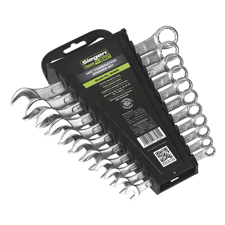 S0400 Siegen Combination Spanner Set 11pc