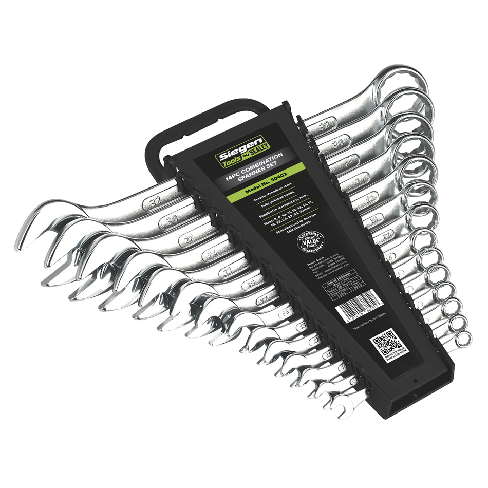 S0402 Siegen Combination Spanner Set 14pc