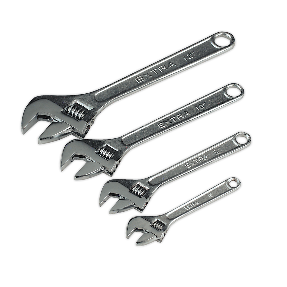S0449 Siegen Adjustable Wrench Set 4pc