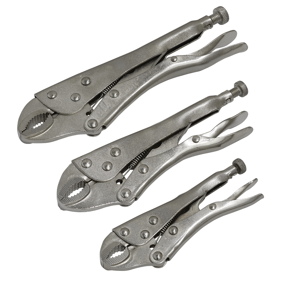 S0463 Siegen Locking Pliers Set 3pc