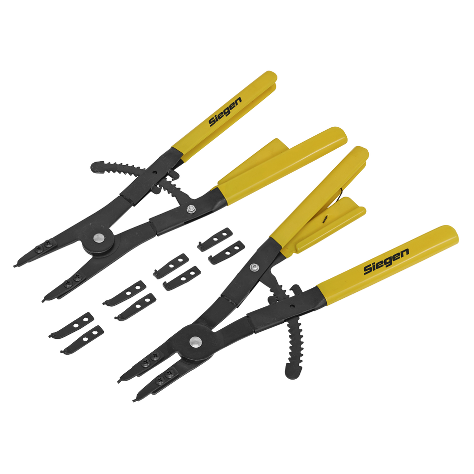 S0554 Siegen Internal/External Circlip Pliers Set 400mm