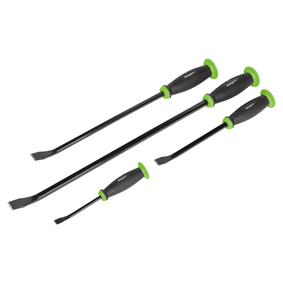 S0557 Siegen Pry Bar Set with Hammer Cap 4pc