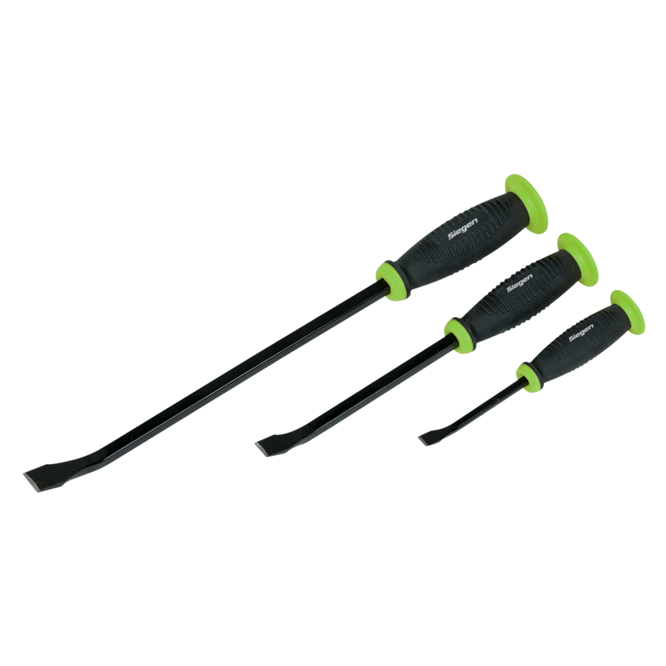 S0558 Siegen Pry Bar Set with Hammer Cap 3pc