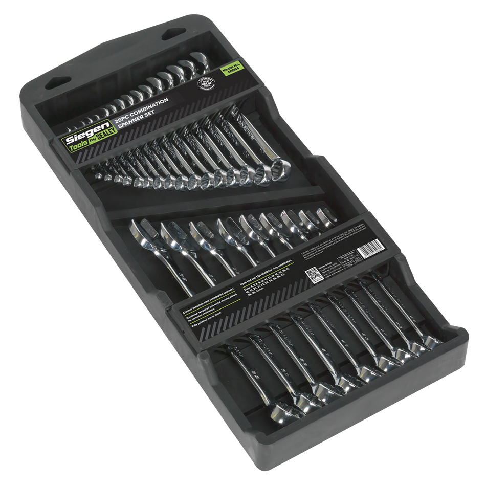 S0564 Siegen Combination Spanner Set 25pc