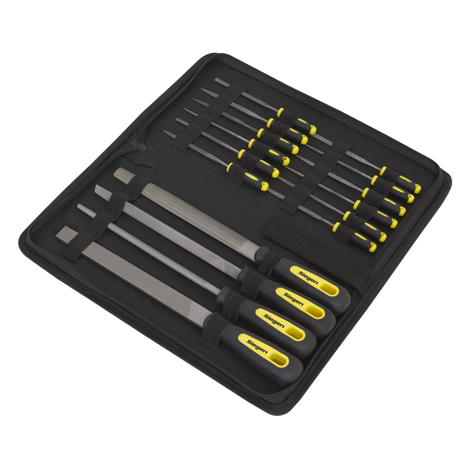 S05781 Siegen Engineer's & Needle File Set 16pc