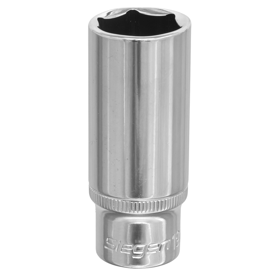 S0597 Siegen Deep Socket 3/8"Sq Drive 19mm