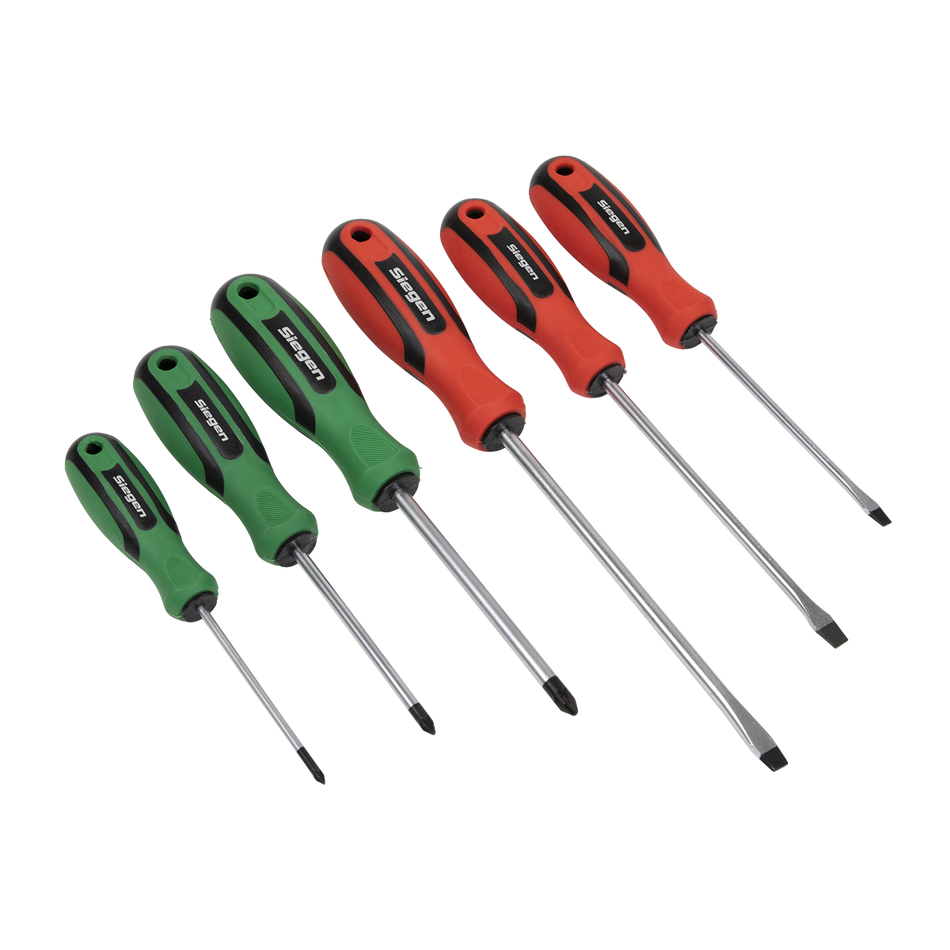 S0615 Siegen Soft Grip Screwdriver Set 6pc