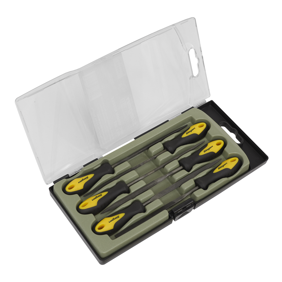 S0628 Siegen Needle File Set 100mm 6pc