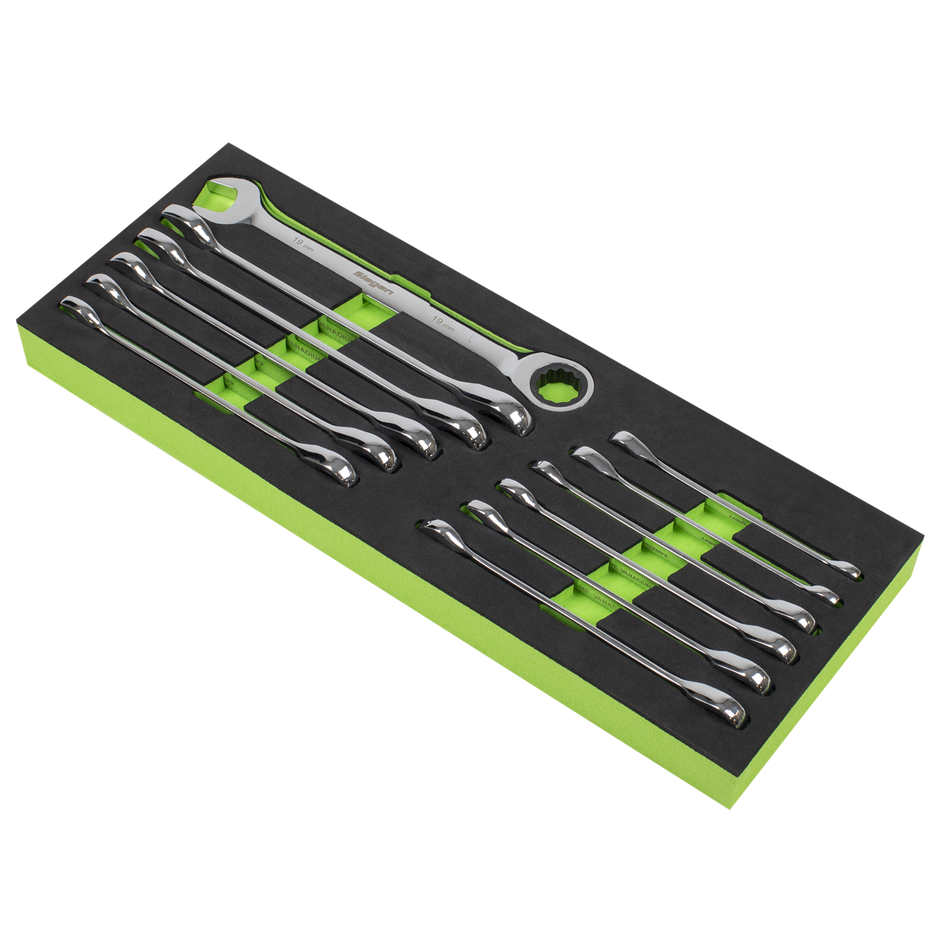 S0634 Siegen Ratchet Combination Spanner Set 12pc