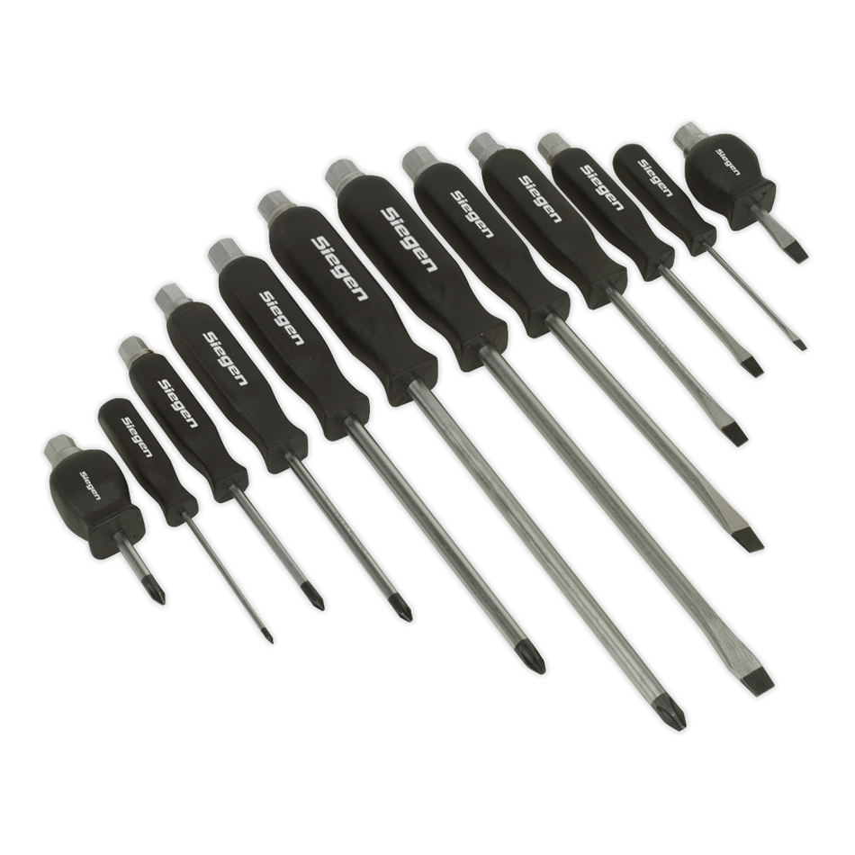 S0641 Siegen Hammer-Thru Screwdriver Set 12pc