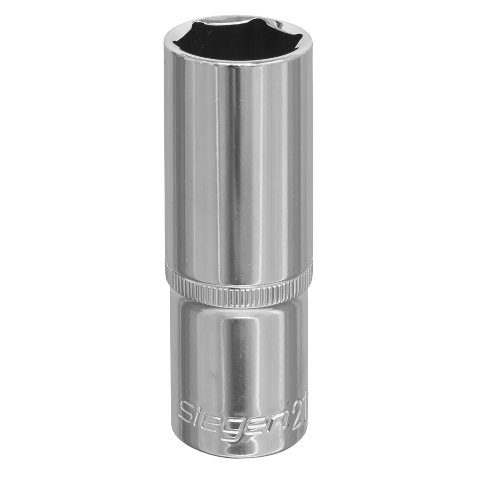 S0676 Siegen Deep Socket 1/2"Sq Drive 21mm