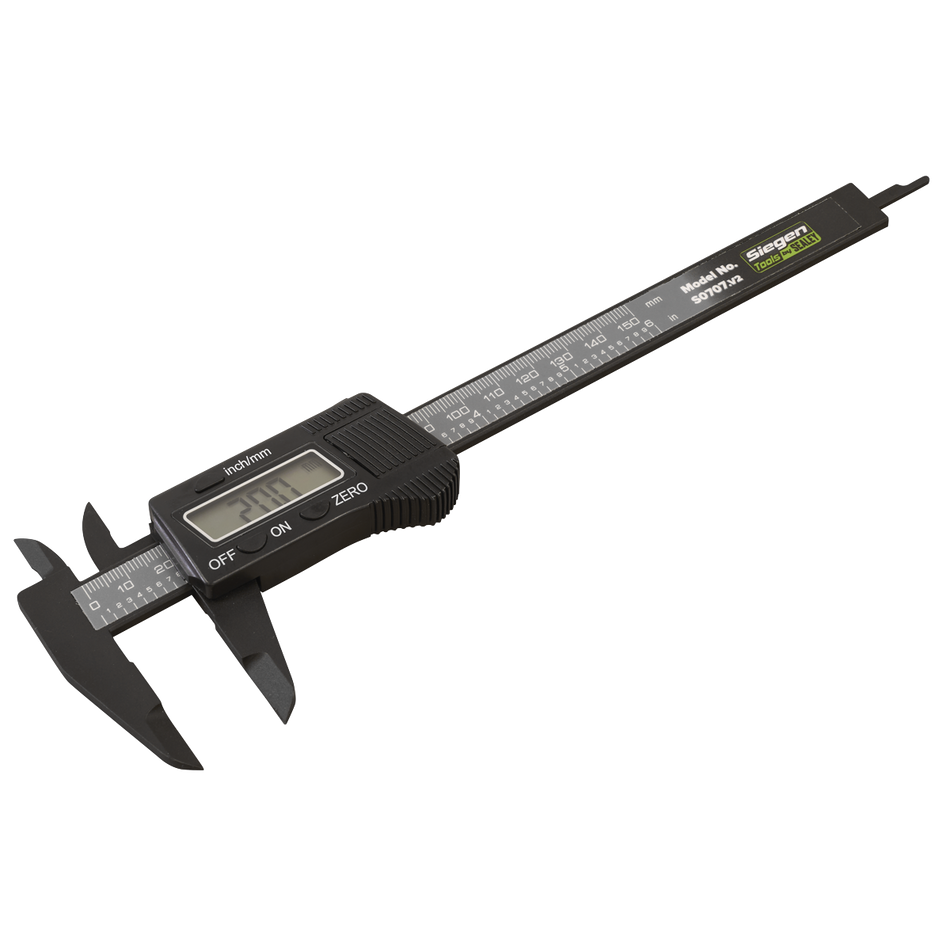 S0707 Siegen Digital Electronic Vernier Caliper 0-150mm(0-6")