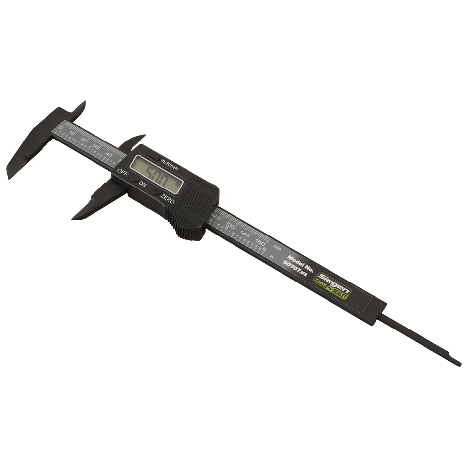 S0707 Siegen Digital Electronic Vernier Caliper 0-150mm(0-6")