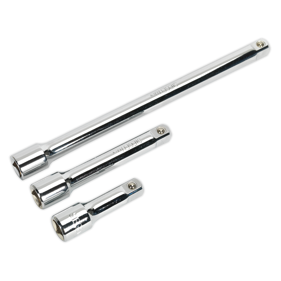 S0720 Siegen Extension Bar Set 1/2"Sq Drive 3pc