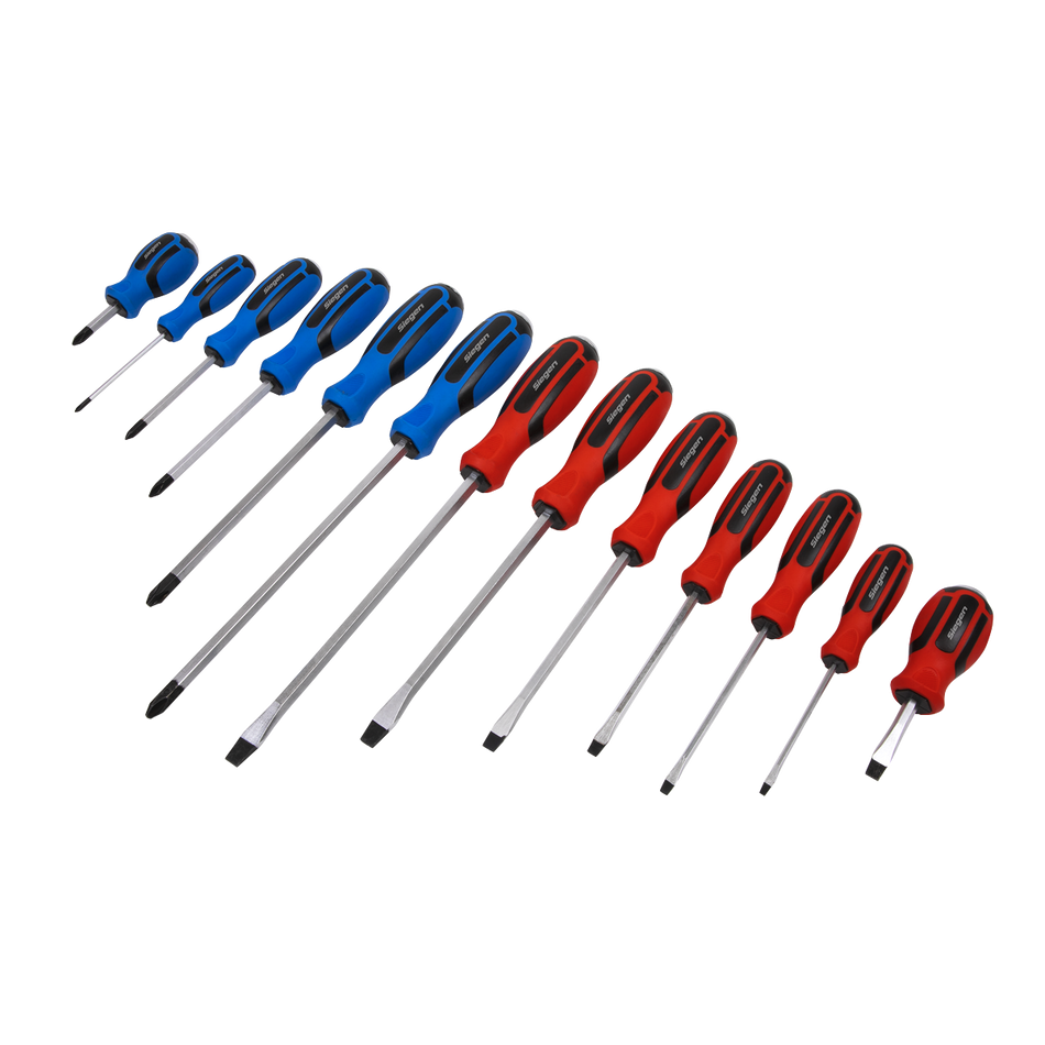 S0754 Siegen Hammer-Thru Screwdriver Set 13pc