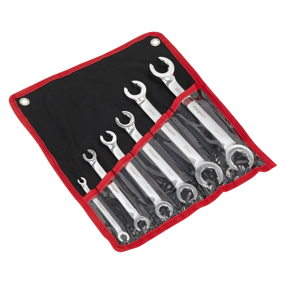 S0767 Siegen Flare Nut Spanner Set 6pc