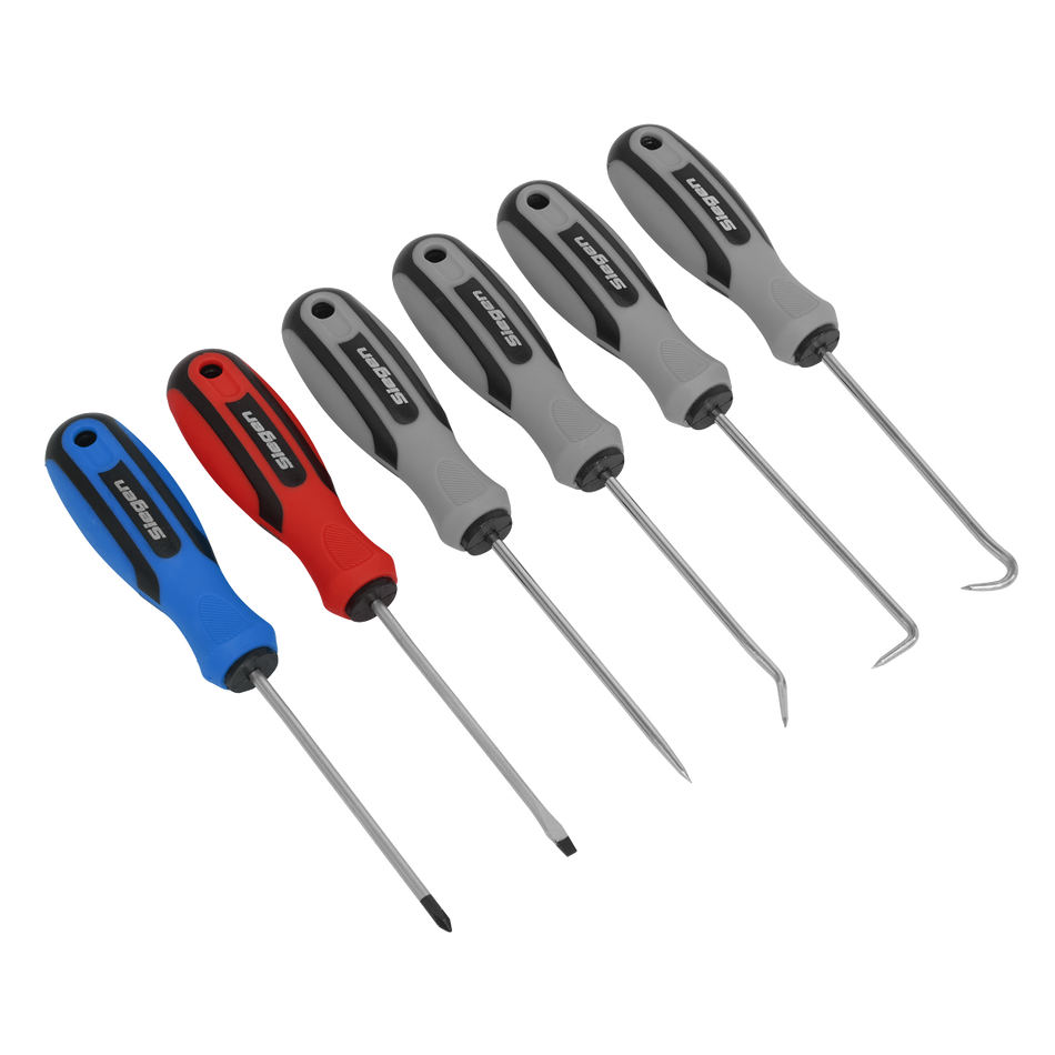 S0774 Siegen Mini Pick & Screwdriver Set 6pc