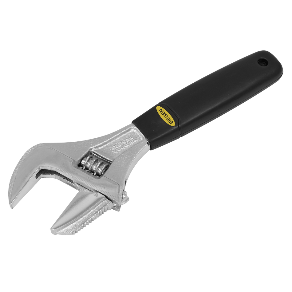 S0854 Siegen Adjustable Wrench with Extra-Wide Jaw Capacity 200mm
