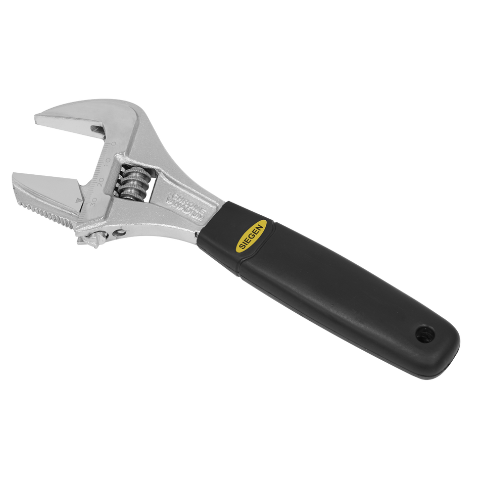 S0854 Siegen Adjustable Wrench with Extra-Wide Jaw Capacity 200mm