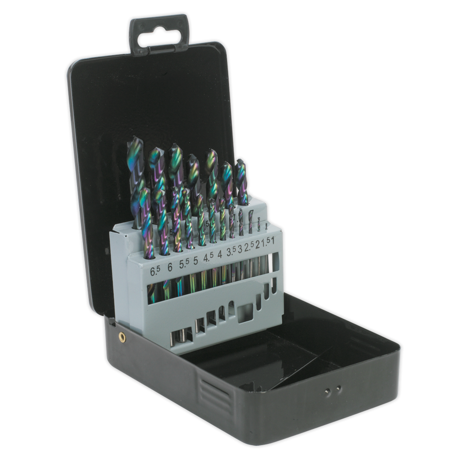 S0868 HSS Edge Ground Drill Bit Set 19pc - DIN 338