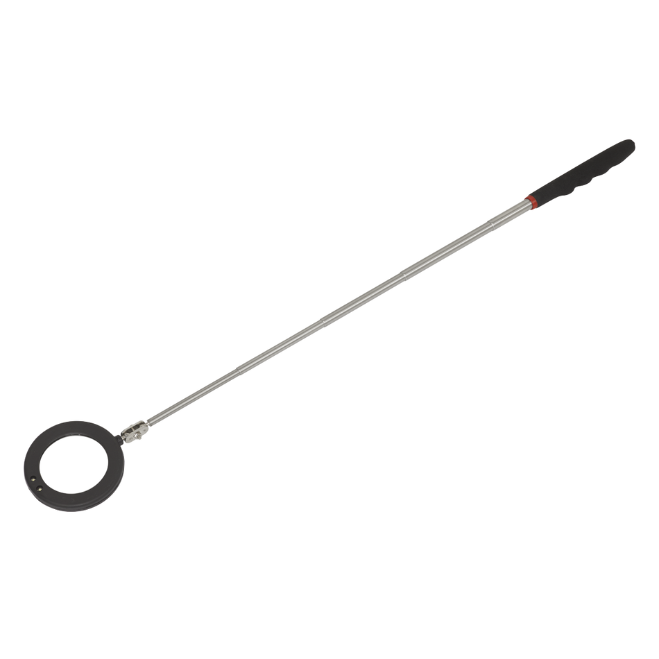 S0947 Siegen Telescopic Inspection Mirror with LED 75mm