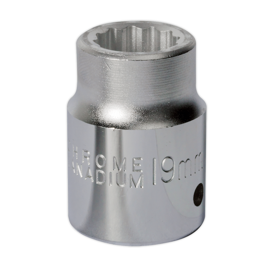 S34/19 Premier Socket 3/4"Sq Drive 19mm