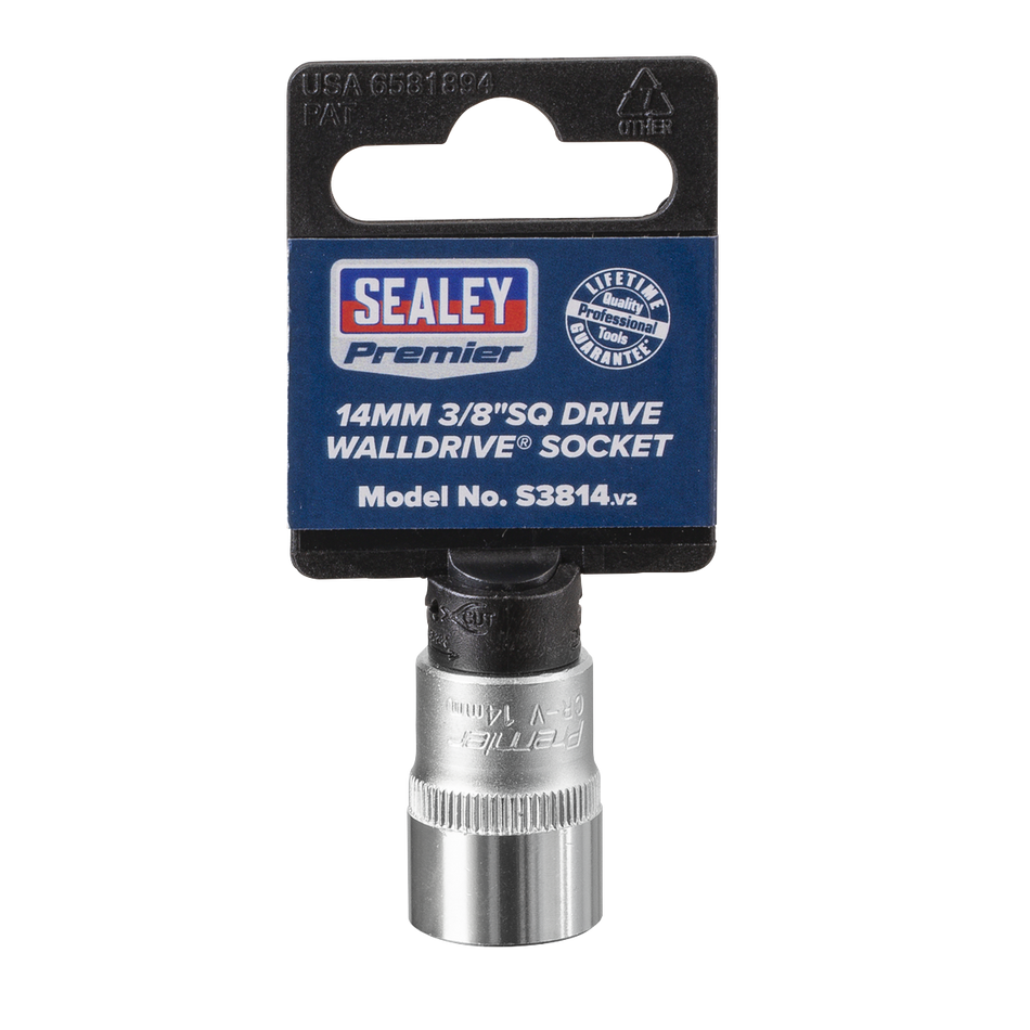 S3814 Premier Socket 3/8"Sq Drive 14mm