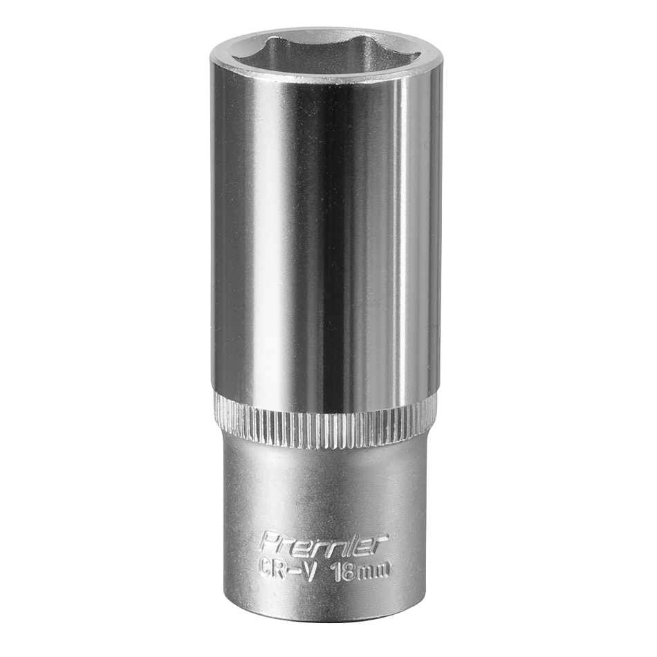 S3818D Premier Deep Socket 3/8"Sq Drive 18mm