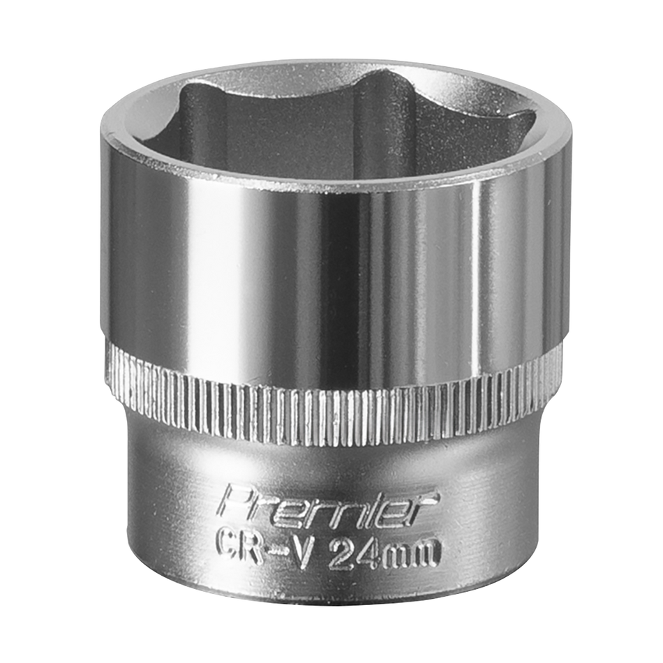 S3824 Premier Socket 3/8"Sq Drive 24mm