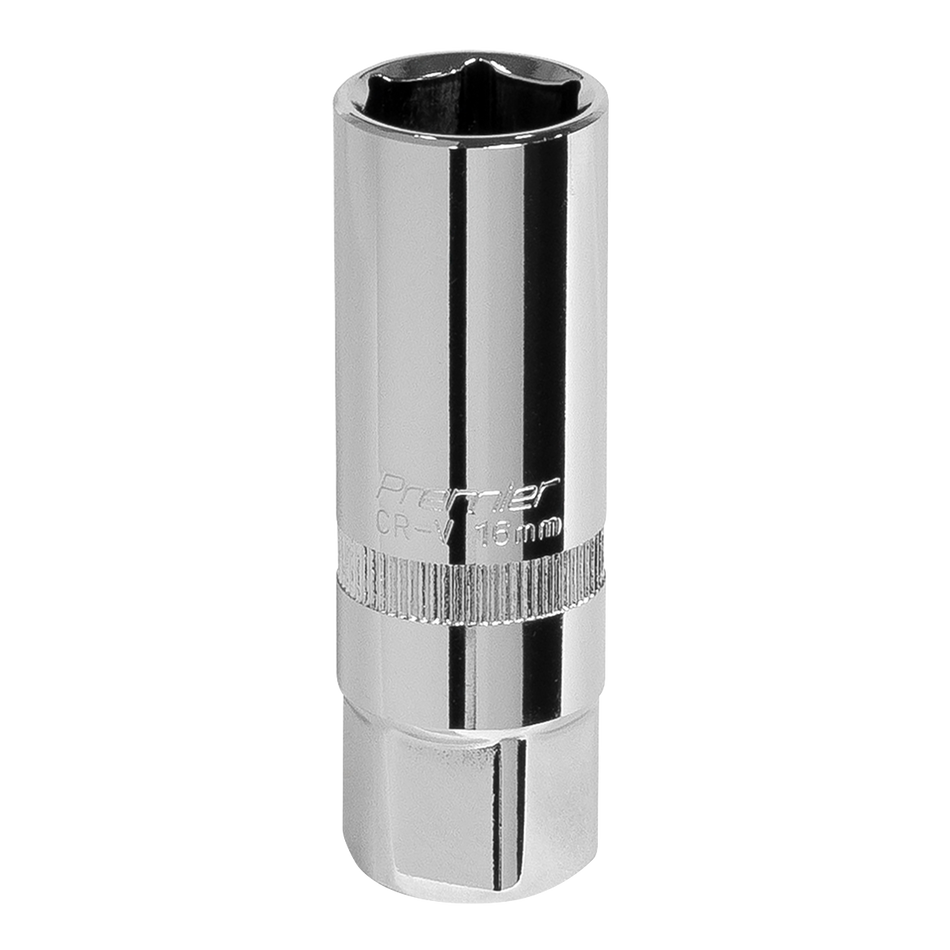 S38SP10 Premier Spark Plug Socket 3/8"Sq Drive 16mm