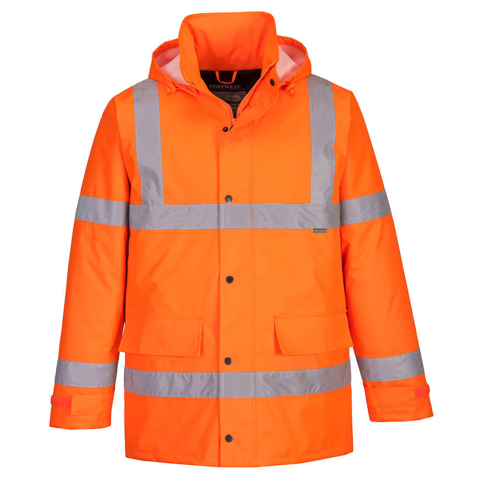 S460 Hi-Vis Winter Traffic Jacket Orange XL