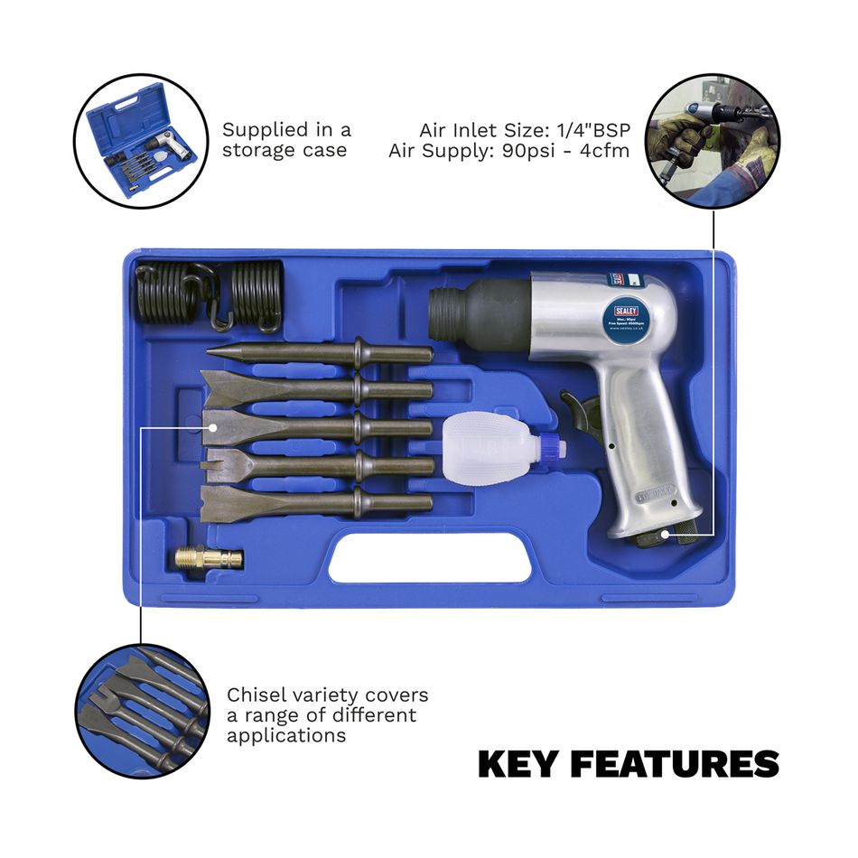 SA12/S Air Hammer Kit Medium Stroke