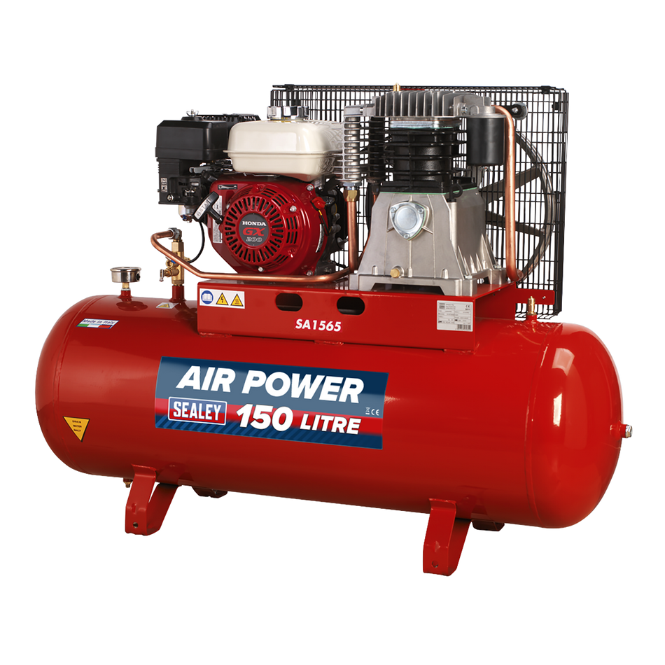 SA1565 150L Belt Drive Air Compressor with Petrol Engine 6.5hp