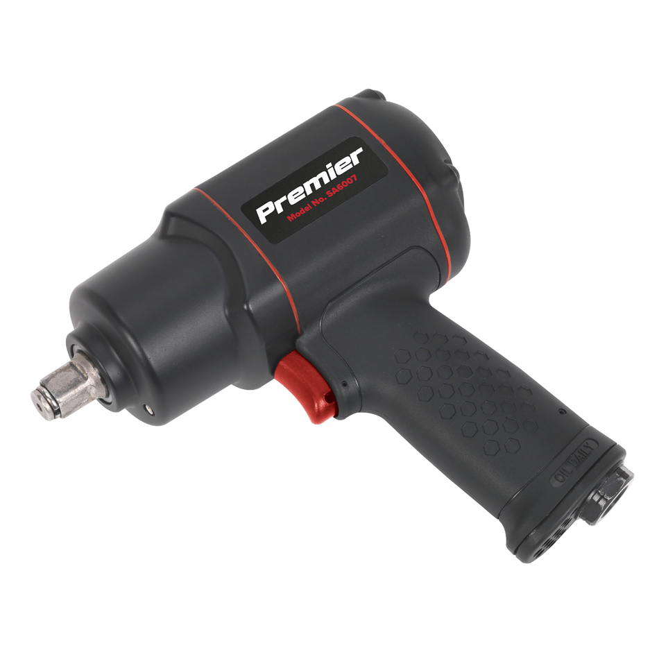 SA6007 Premier Twin Hammer Composite Air Impact Wrench 1/2"Sq Drive