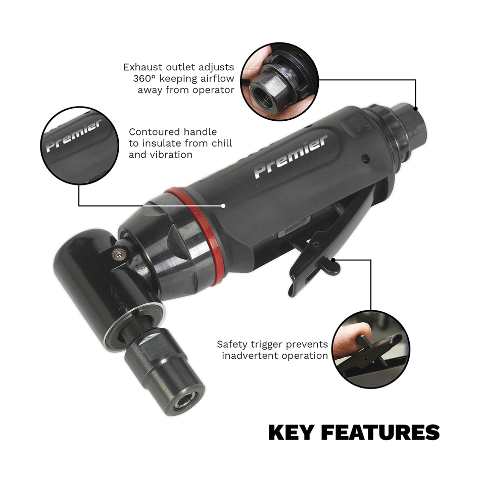 Premier 90deg Midi Air Die Grinder 6mm