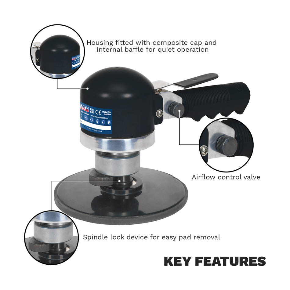 SA77 Air Random Orbital Sander 150mm
