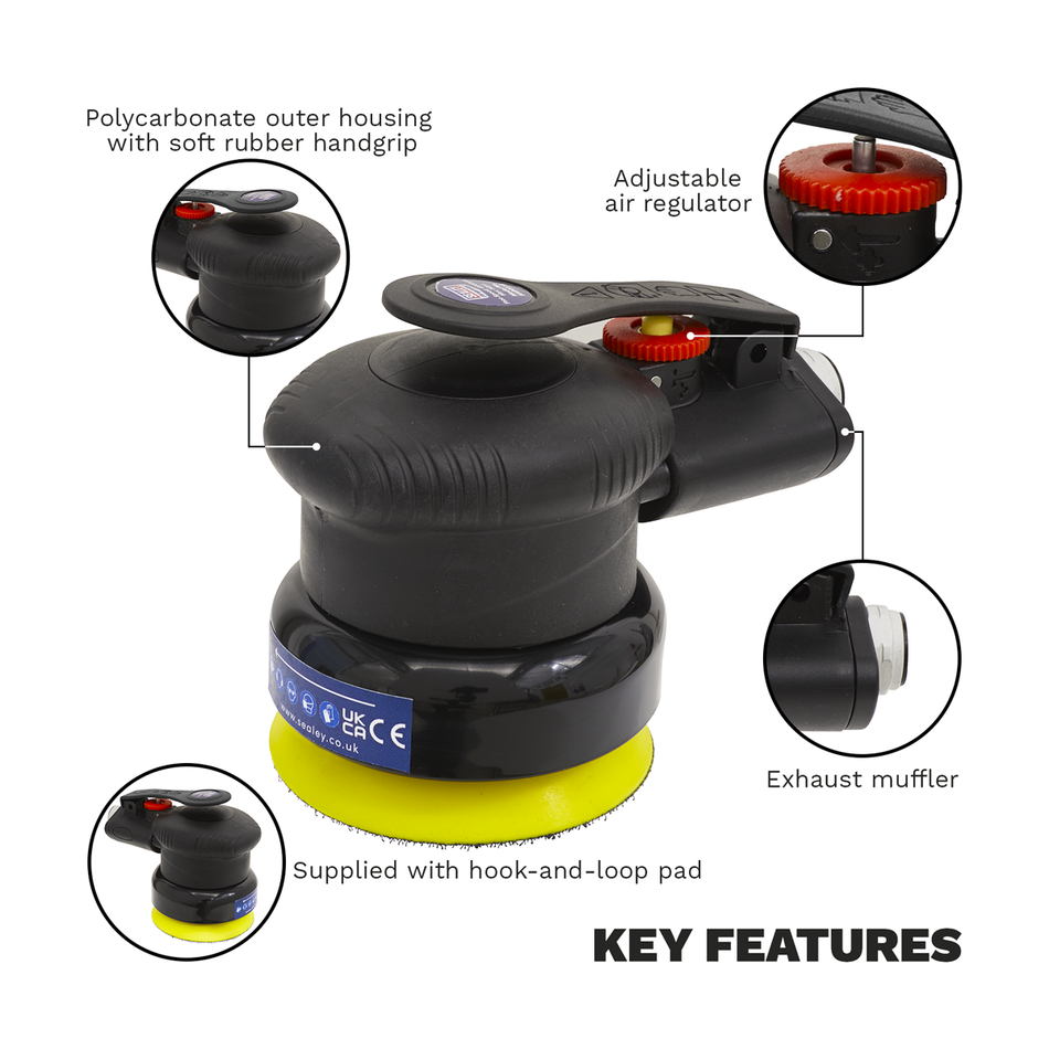 SA802 Premier Air Palm Orbital Sander 75mm