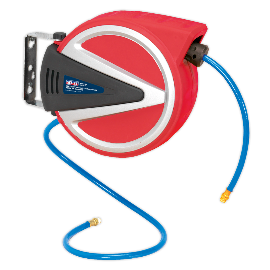 SA814 15m Retractable PU Air Hose Reel 8mm ID