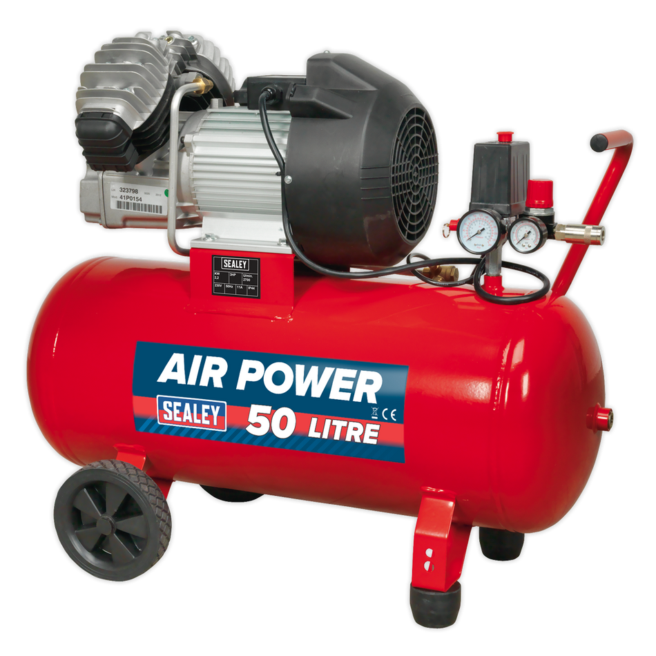 SAC05030 50L V-Twin Direct Drive Air Compressor 3hp
