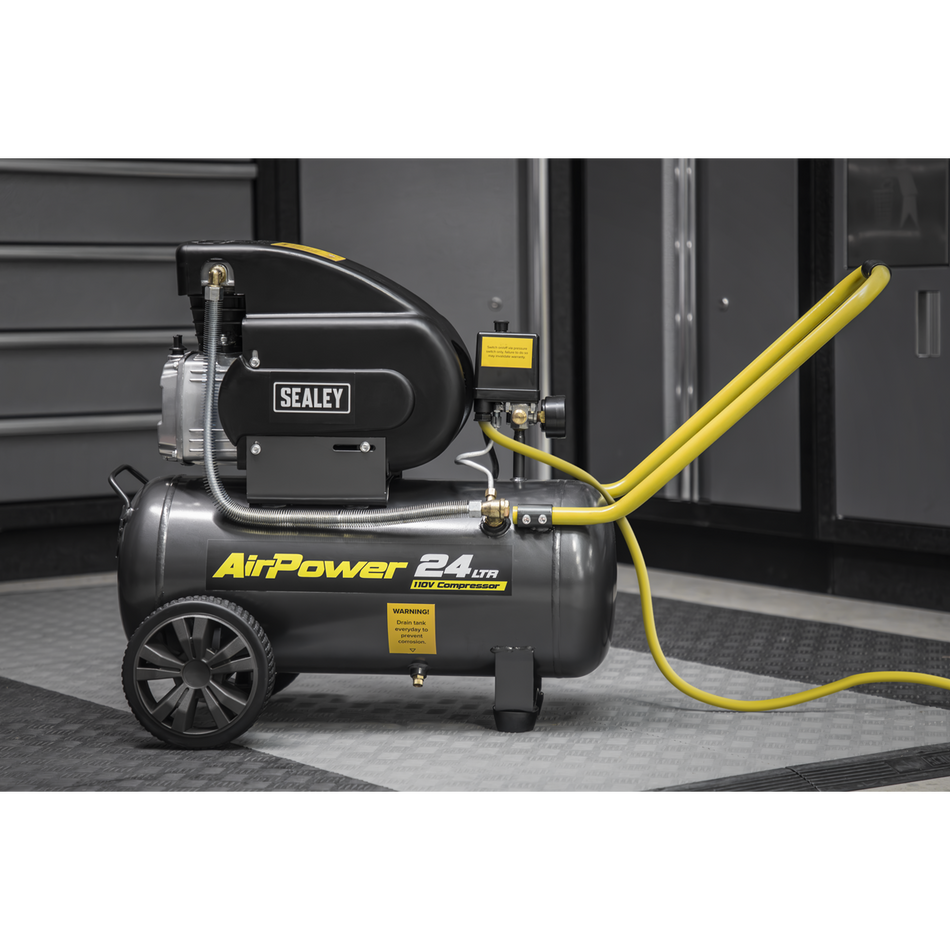 SAC2420E110V 24L Direct Drive Air Compressor 2hp 110V