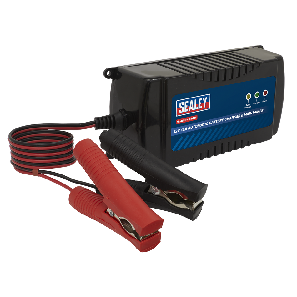 SBC15 12V Automatic Battery Charger & Maintainer 15A