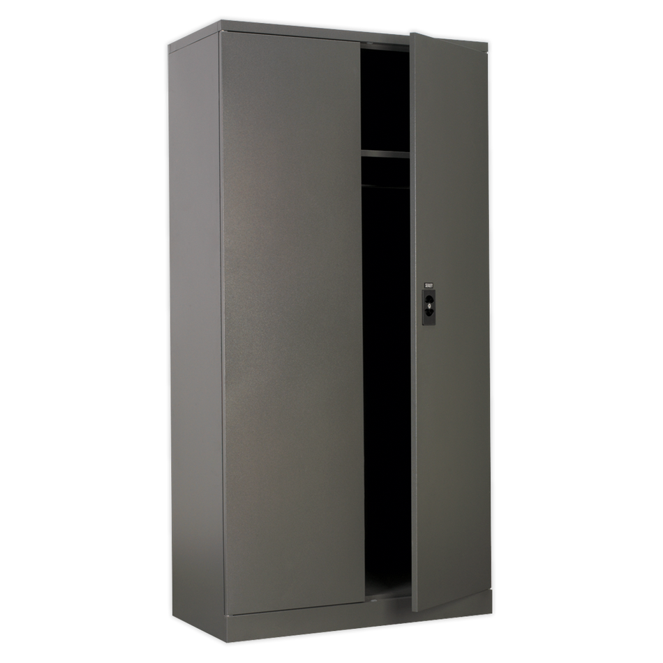 SC02 Floor Cabinet 2 Door 4 Shelf & Hanging Rail