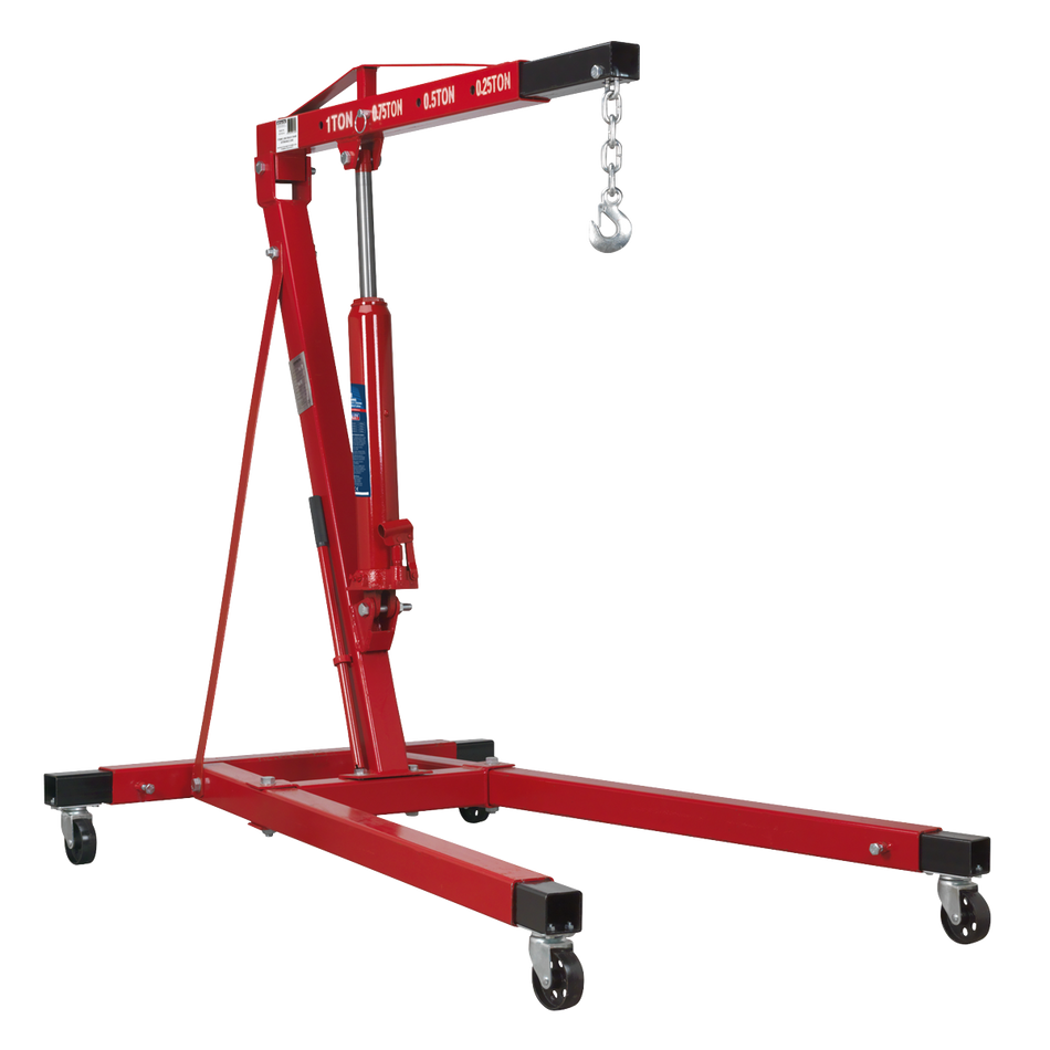 SC10LR Long Reach Engine Crane with Extendable Legs 1 Tonne